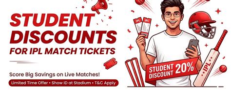 IPL Tickets 2026: Student Discounts for IPL Match Tickets.