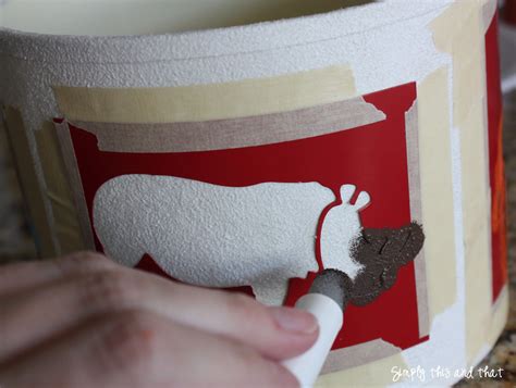 Simply This and that: Stenciled Lamp Shade