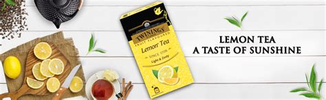 Twinings Lemon Tea, 25 Teabags, Premium Black Tea With Lemon, English ...