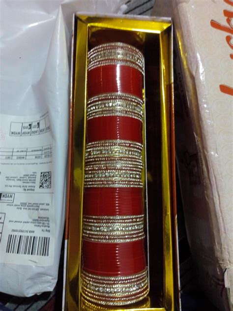 Buy Lucky Jewellery Bridal Bangle set Wedding punjabi chuda Designer ...