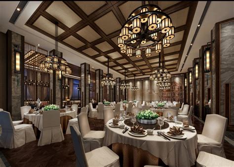 石家庄石家庄饭店中式风格300平米设计方案 2020饭店桌布餐厅台布图片_装信通网