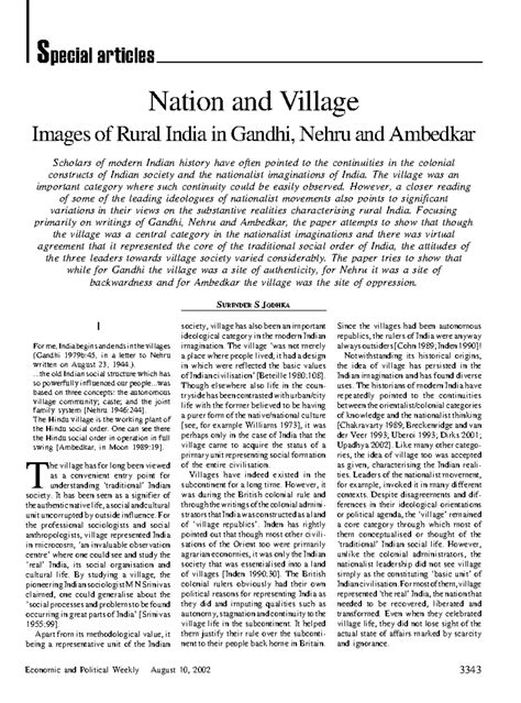 Gandhi, Untouchability, and Postcolonial Dynamics: A Critical Note ...
