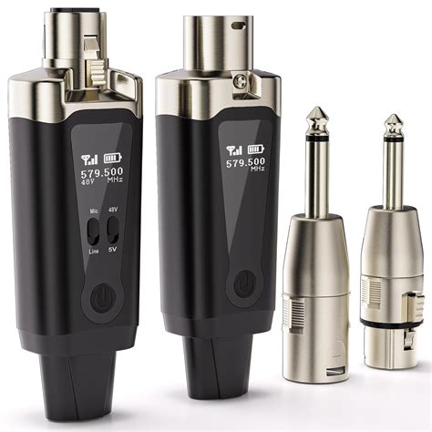 Buy FacmoguWireless Microphone Transmitter Receiver System, UHF XLR ...