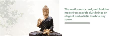 Buy CraftEstate® Polymarble Big Buddha Statues for Living Room | Lord ...