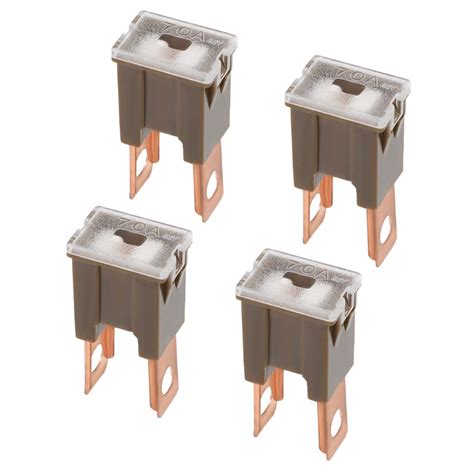 uxcell Automotive Cartridge Fuse 32V 70A Male Terminal Blade J Case Box ...