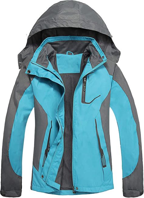 LHHMZ Womens Windproof Hiking Jacket Lightweight Breathable Waterproof ...