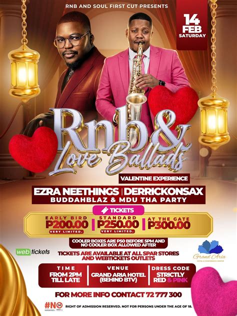 Rnb and Love Ballads Valentines Experience with Ezra Neethings , Grand ...
