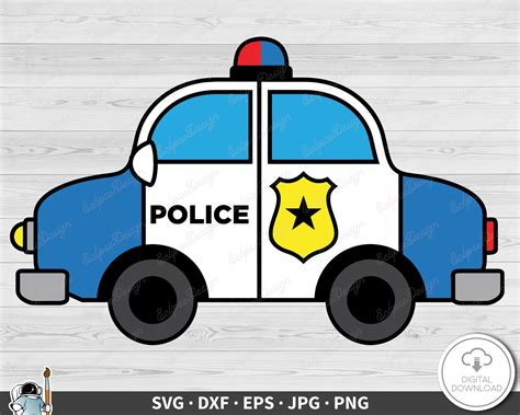 Law Enforcement Car Clip Art Police Cop Car Art Print — Showler And