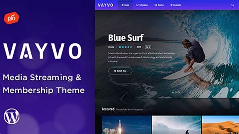 Best Streaming Website Template For Live Audio and Video Streaming ...
