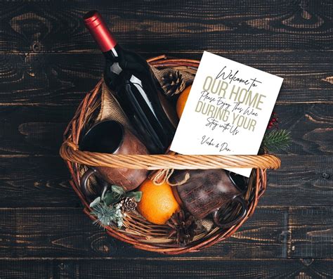 Airbnb, Airbnb Sign, Airbnb Gift Basket Card, Rental Gift Basket ...