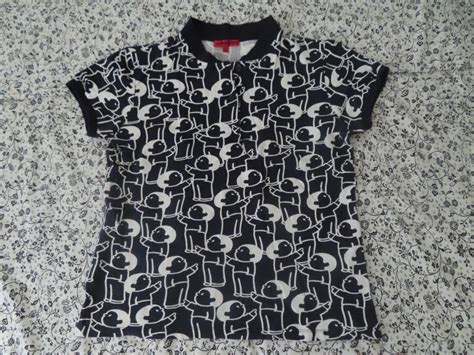 rare Iconic Vivienne Tam all over print tshirt polo S… - Gem