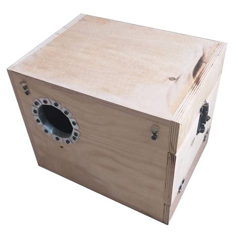 Natural Wood Mountable Nest Cum Breeding Box with Perch Attached for ...