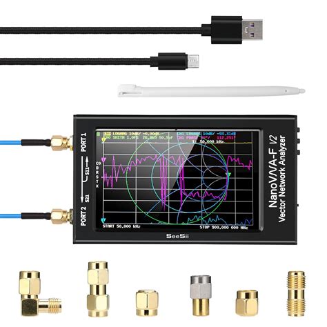NanoVNA-F Vector Network Analyzer HF VHF UHF VNA Antenna Analyzer 50kHz ...