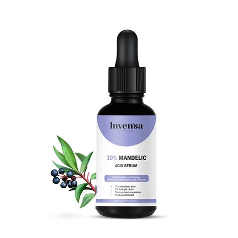 Invensa 10% Mandelic Acid Serum, Reduces Acne, Dark Spots, Anti-Aging ...