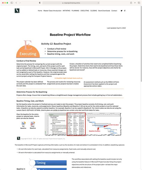 Image result for Using Baseline Schedules in MS Project