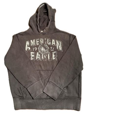 Extravagant vintage American Eagle hooded sweatshirt... - Depop
