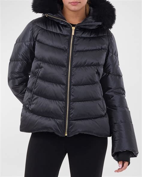 Gorski Apres-Ski Jacket w/ Detachable Lamb Shearling Trim | Neiman Marcus