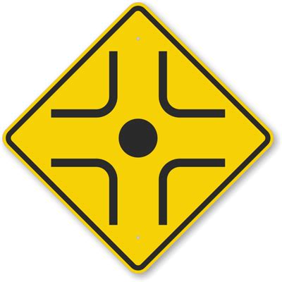 T Intersection Road Sign