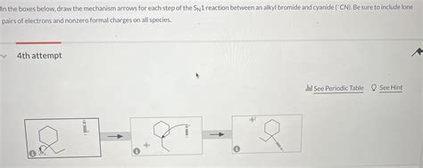 Solved In the boxes below, draw the mechanism arrows for | Chegg.com