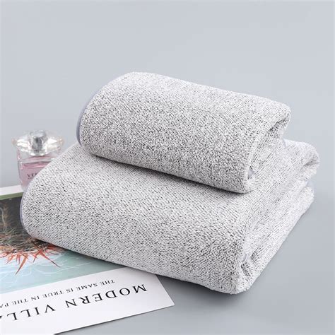 70x140cm Bamboo Charcoal Coral Velvet Bath Towel For Adult Soft ...