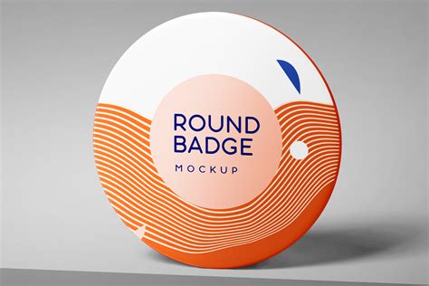 Round Badge Mockup High-Quality PSD Template | ZippyPixels