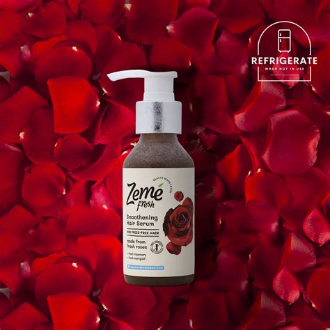 Smoothening Hair Serum for Frizzy Hair - with Fresh Rose | Made Fresh ...
