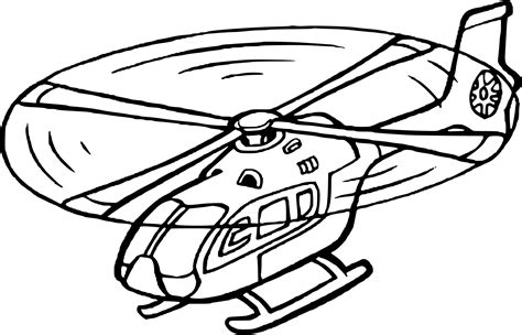 Helicopter Colouring Pages Printable