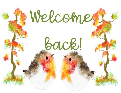 Welcome Back Sign Template