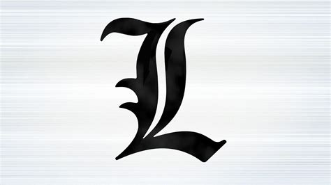 L Lawliet Wallpaper Logo L Lawliet Wallpapers Wallpaper Cave