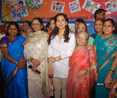 Juhi Chawla at AK Munshi Yojana School for Special Children in Mumbai ...