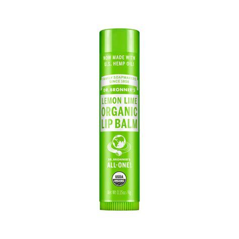 Dr. Bronner's Organic Lip Balm Lemon Lime 4g - The Eco Mermaid