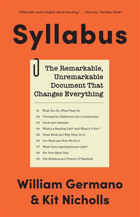 Buy Syllabus: The Remarkable, Unremarkable Document That Changes ...