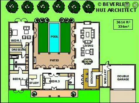 Pin by Eddy Alexiou on ponder on that.... | U shaped house plans, Pool ...