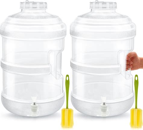 Amazon.com | Qinyoung 2 Pcs 5 Gallon Jug with Lid and Spout Drink ...