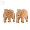 Buy RDK Natural Original White Sandalwood Elephant Pair Idol Statue ...