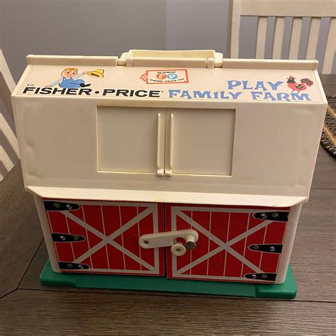 Vintage Fisher Price Family Play Farm, Fisher Price Barn, 1960s Fisher ...
