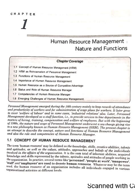 Human Resource Management: Nature & Functions (HRM 101) - Chapter ...
