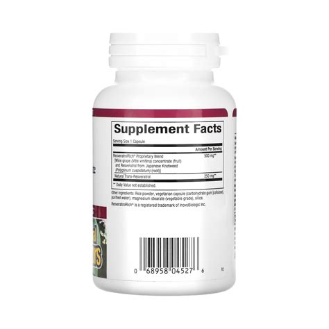 Natural Factors, ResveratrolRich, Super Strength, Resveratrol Concentr ...