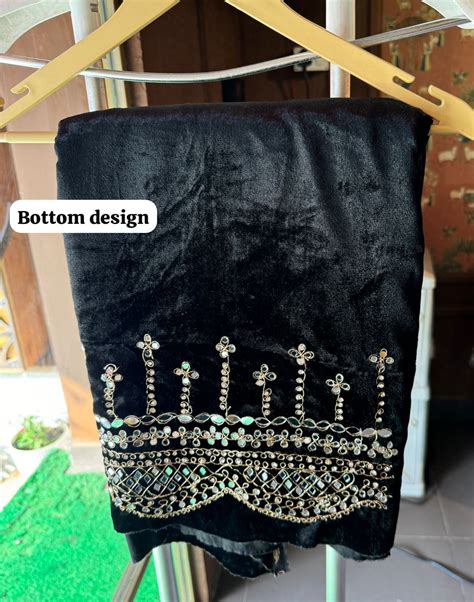 Pure micro velvet plain shirt with Very beautiful mirror work – Aisha ...