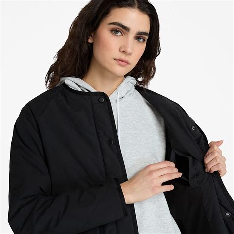 Durable Water-Repellent Quilted Jacket for Women in Black