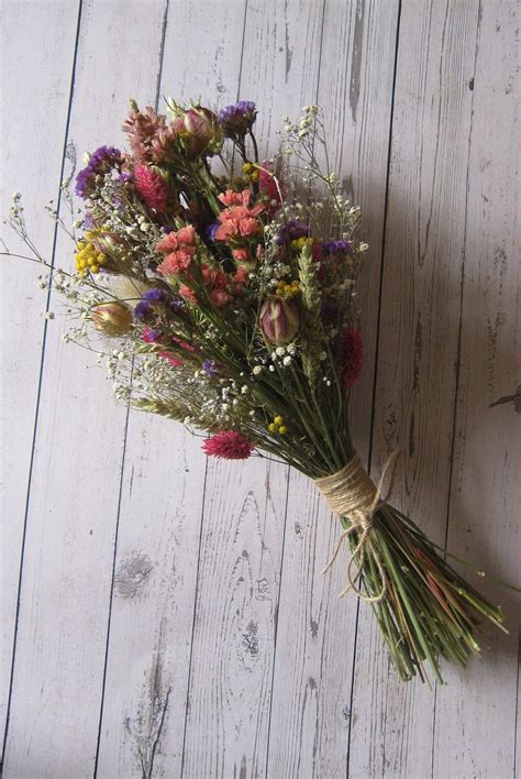 Dried Flowers Wedding Boho Bouquet Bouquets Bridal Dried Flower ...