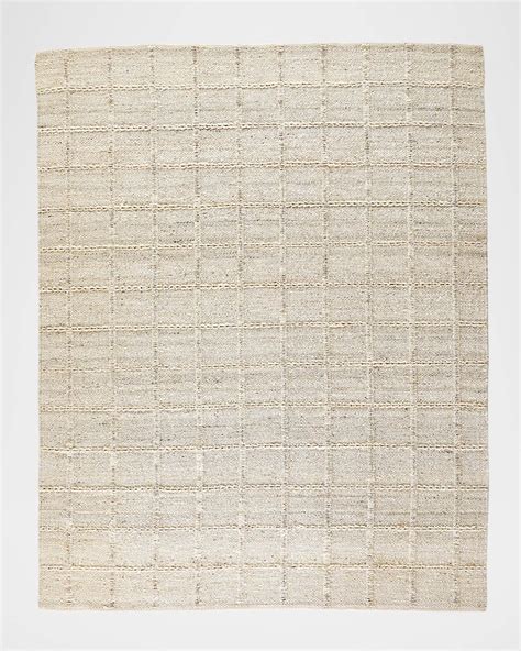 Four Hands Grid Hand-Woven Jute Rug, 9' x 12' | Horchow