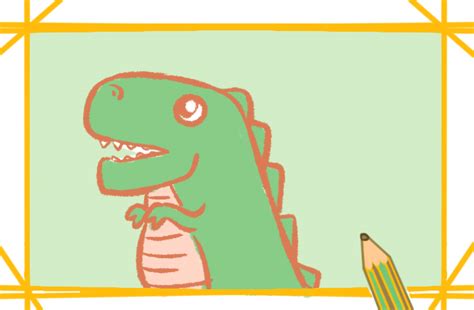 学画简笔画之动物篇：好看的Q版恐龙简笔画的图片怎么画（中国儿童画） - 有点网 - 好手艺