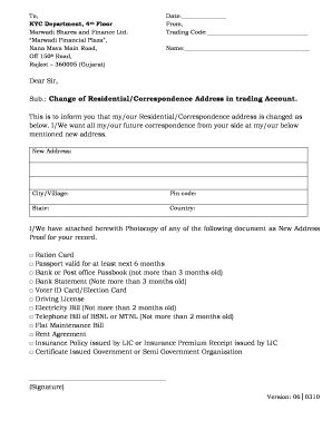 Change of Address Form - Blank Fillable Template | Fill Out, Print ...
