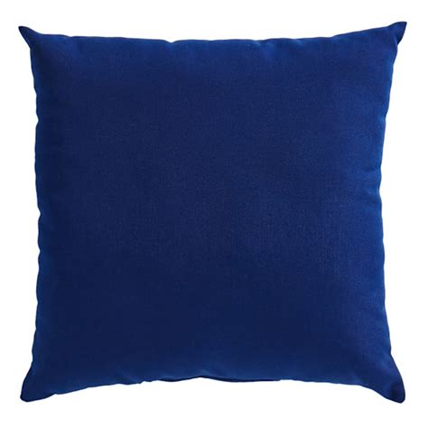 Navy Blue Canvas Square Oversized Outdoor Throw Pillow, 20" | At Home