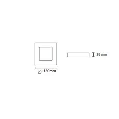 Novo Plus Surface Mounted LED Downlight - Square 6W Grey - CristalRecord