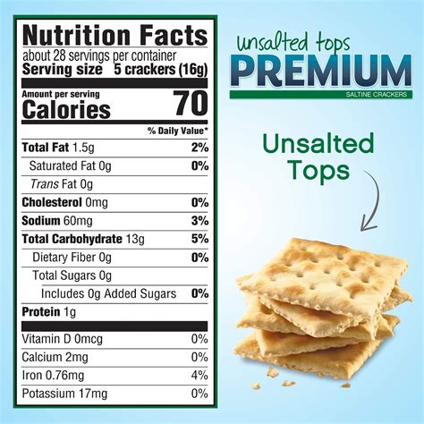 Saltine Crackers Nutrition