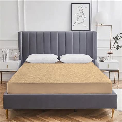 Buy AVI Waterproof Soft Terry Cotton Breathable Lycra Elastic Fitted ...