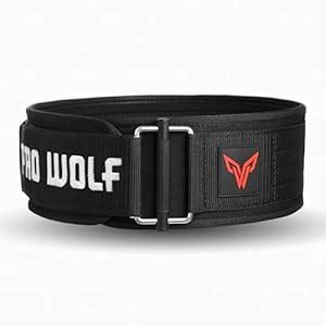 Buy PRO WOLF Self Locking Weightlifting Belt Neoprene | Dead Lift Belt ...