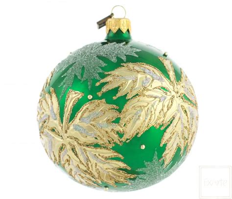 Zobacz szczegóły powiązanego obrazu. Szklana bombka Kula 10cm - Złote liście - W zaczarowanym lesie - ExArte